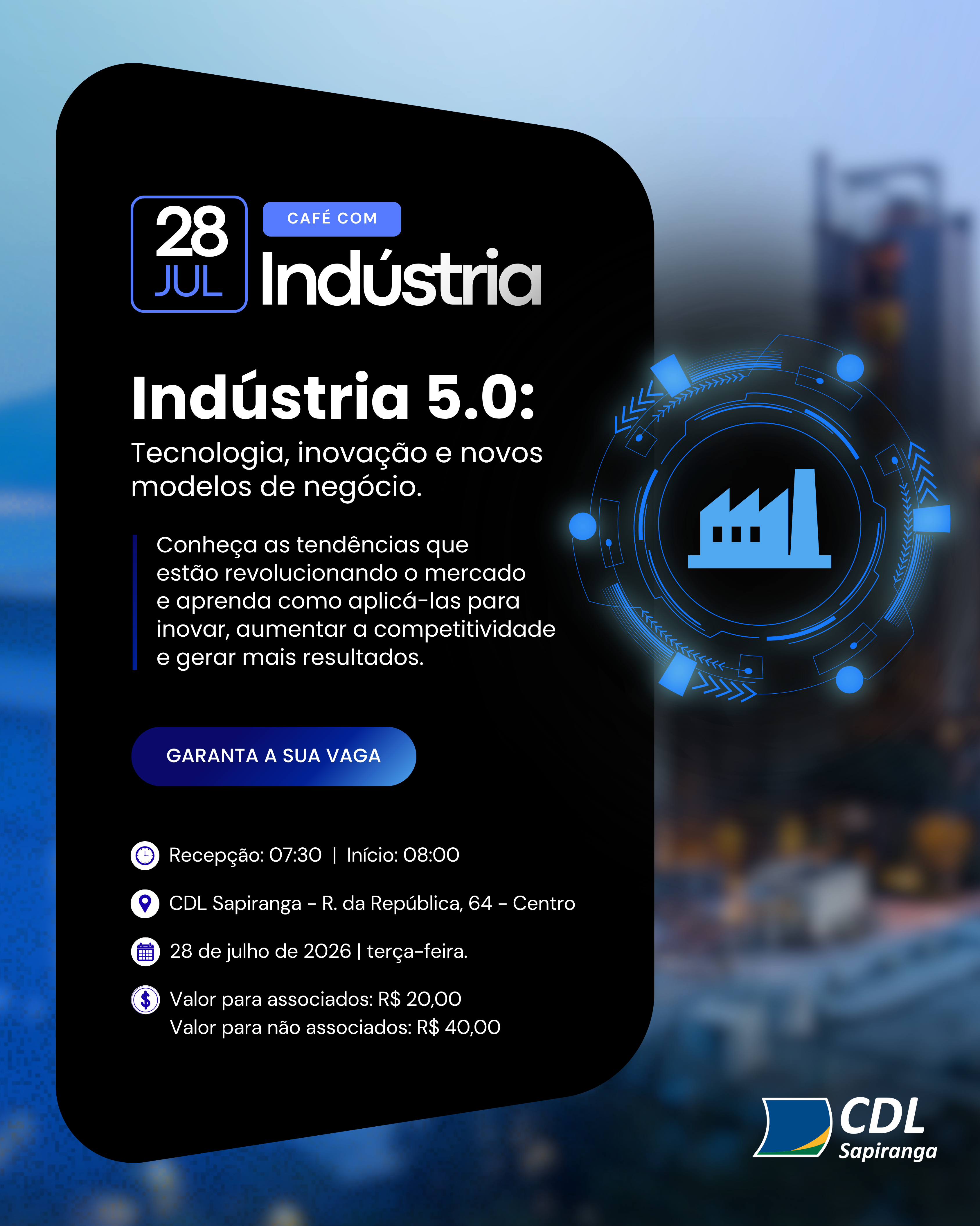 Café com Indústria debate tecnologia e novos modelos de negócios em Sapiranga