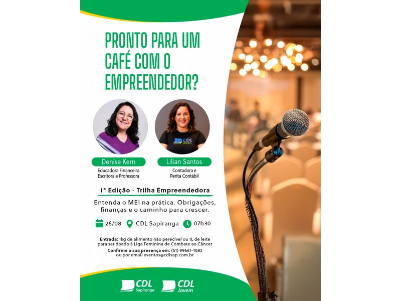 Café com Empreendedor abre espaço para troca de ideias e conexões em Sapiranga